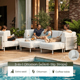 thumbnail image 5 of LayinSun 2 Pieces Outdoor Patio Furniture Set,Modular L-Shaped Sectional Sofa Set with 7" Thick Cushions, 5 of 7