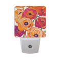 thumbnail image 6 of Yayeee LED Plug in Night Light for The Home with Auto Dusk to Dawn Light Sensors, 2 Pack, Orange Hand Drawn Floral, 6 of 6