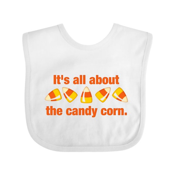 Inktastic All About the Candy Corn Boys or Girls Baby Bib