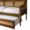 thumbnail image 6 of Castle Place Timeless Cane Wooden Daybed With Trundle, Walnut, 6 of 12