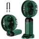 thumbnail image 1 of Ventilador de mano JM, mini ventilador portátil recargable por USB, 5 velocidades, verde, 1 of 5
