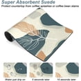 thumbnail image 3 of Coffee Mat, 12"x19" Boho Theme Coffee Bar Mat for Coffee Station Accessories and Organizer, Absorbent Dish Drying for Kitchen Counter, Cute Boho Abstract Leaves Bar Decor Coffee Machine Mat, 3 of 6