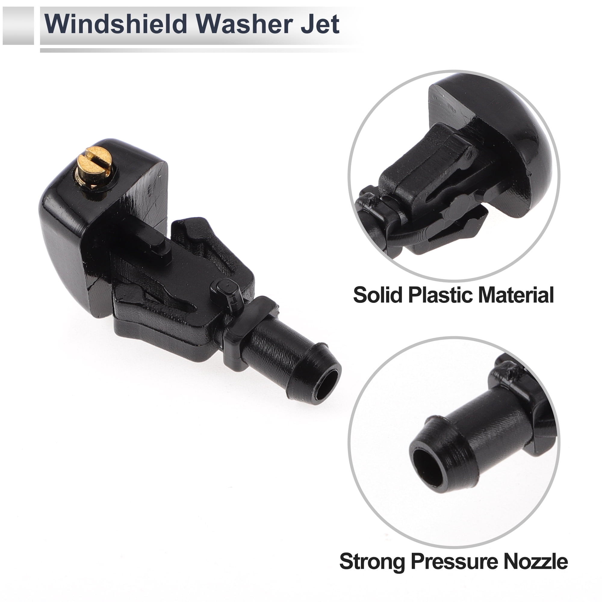 Unique Bargains Windshield Washer Nozzle for Nissan Armada 2005-2015 with Hose Connector