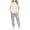 A01 White, variant on Maqroz Girls Outfits Sets 2 Pieces Casual Sport Outfits Short Sleeve Crewneck Top Elastic Waist Joggers Outdoor Play Activities Loungewear Size 3-13Y