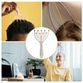 thumbnail image 4 of Unique Bargains 1 Pc Portable Nine Claws Head Massager for Home Pink PP Steel Ball, 4 of 5