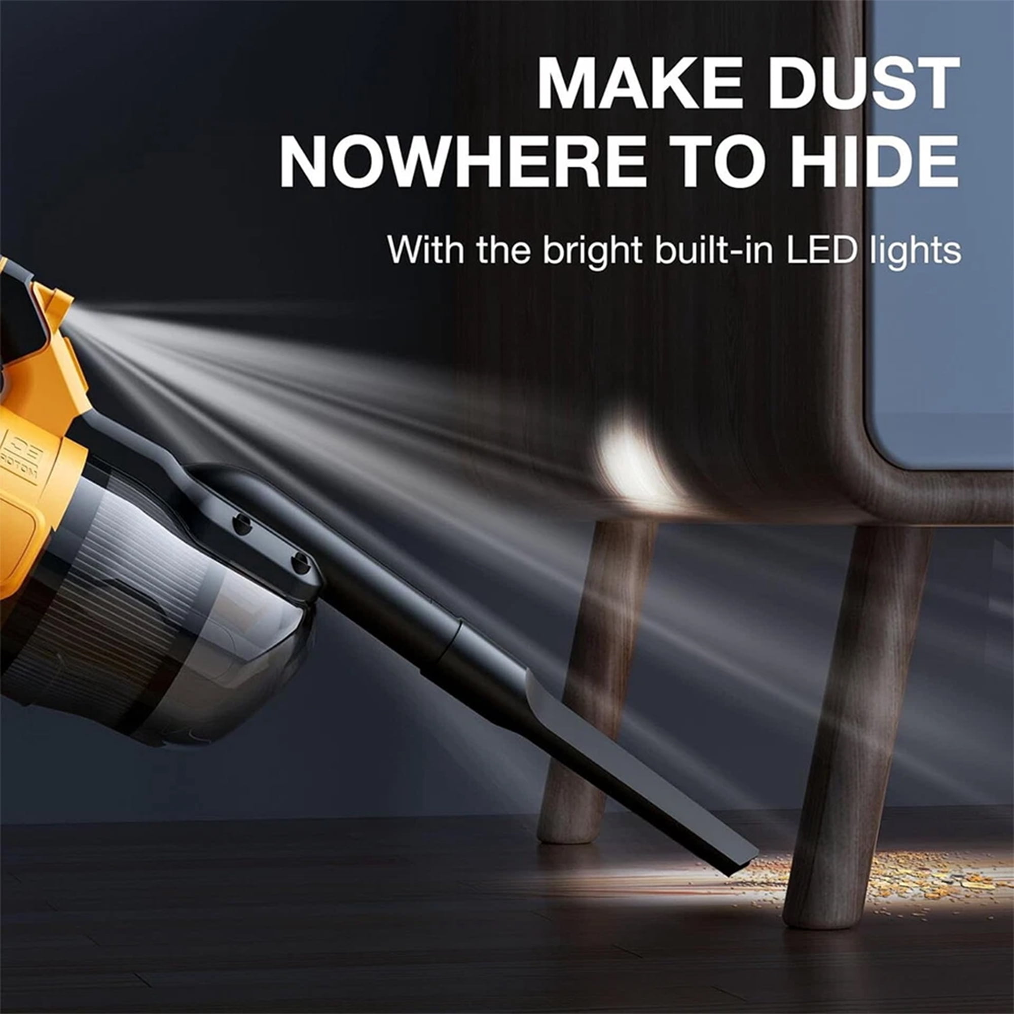 Cordless Vacuum Cleaner for Dewalt 20V MAX Battery, Handheld Vacuum Cleaner for Home Car Hardwood Floor Carpet, Portable Shop Vacuum with Washable HEPA Filter & Charging & Battery