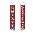 thumbnail image 2 of Uuiauoio Christmas Couplet Door Curtain Set with Design, Polyester Door Cover , Festival Background Cloth for Holiday Party Decoration,Party Decoration Door Cover Christmas Flag Background Cloth, 2 of 6