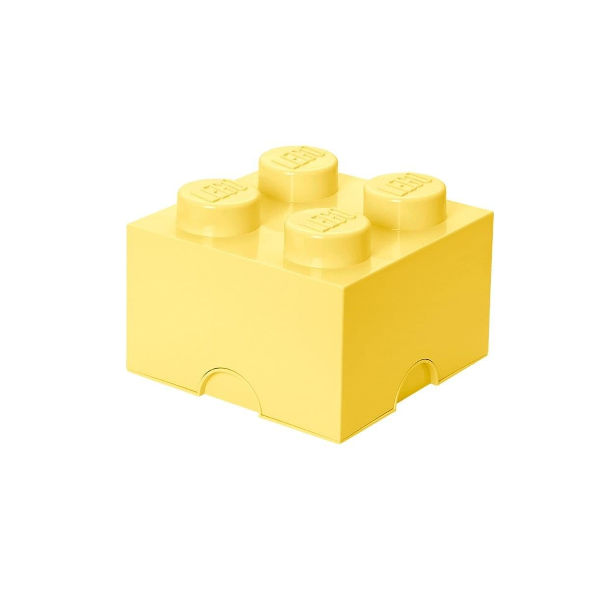Lego Storage mini snackbox 4 amarillo perfeckt en el pan lata escuela Lunchbox Yellow 