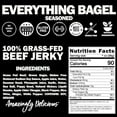 thumbnail image 2 of Beef Jerky | Gluten Free Jerky, Low Carb, Healthy High Protein Snacks With No Nitrates, Made With All Natural Ingredients | Everything Bagel | 1oz Bags, 12 Pack, 2 of 5