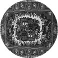 thumbnail image 1 of Ahgly Company Indoor Round Persian Gray Traditional Area Rugs, 3' Round, 1 of 1