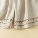 thumbnail image 5 of Pantalones cortos de lino finos de verano para mujer: encaje retro calado, cintura elástica, pantalones informales, tallas M-XXXL, tejido de algodón, 5 of 6