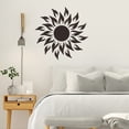 thumbnail image 2 of PEONAVET Mini Home Acrylic DIY Golden Flower Heart Sun Acrylic Mirror Wall Sticker, 2 of 5