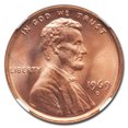 thumbnail image 2 of 1969-D Lincoln Cent MS-67+ NGC (Red), 2 of 2