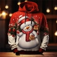 thumbnail image 3 of Santa Claus Print Hoodie For Men Fashion Cartoon Elk Pattern Sweatshirt 2023 Christmas New Year Party Tops Oversized Y2k Clothes, 3 of 3