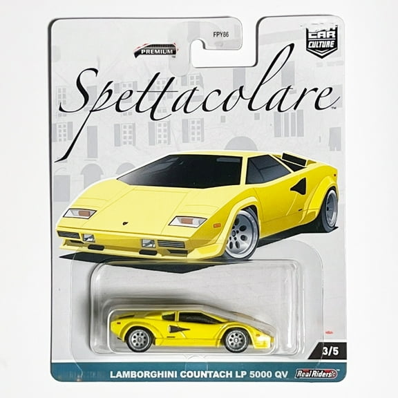 HW Premium Spettacalare #3 Lamborghini Countach LP 5000 QV Car Culture FPY86