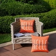 thumbnail image 3 of Outdoor Pillow Covers 18x18 Inch Set of 2 Hello Sunshine Decor Dirty Orange Waterproof Throw Pillow Covers Summer Outdoor Pillow Covers Decor for Patio Funiture Garden Sofa Couch1 020J18, 3 of 6