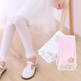 thumbnail image 6 of shenmeida Girls Ballet Dance Lace Flower Toddler Baby Soft Infant Elastic Dance Tights Stretchy Pantyhose for Girls, 6 of 8