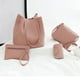thumbnail image 2 of Bolso de mano unisex Amacok de piel sintética con bandolera y tarjetero, color rosa (4 unidades), 2 of 3