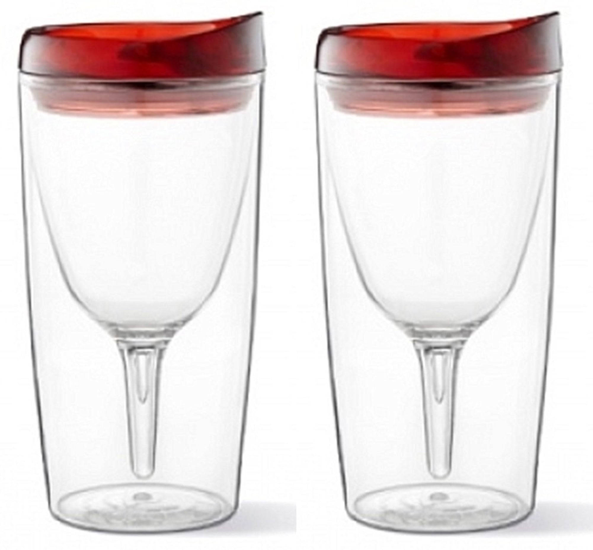 Vino2Go Double Wall Insulated Acrylic Wine Cup Tumbler with Deluxe