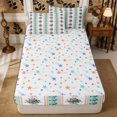 thumbnail image 4 of Manfei Botanical Flower Rose Zipper Full Size Comforter Sets with Fitted Sheet and 2 Pillowcases,Spring Garden Zipper Bedding Set,Reversible, 4 of 7