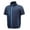 Dark Blue, variant on Men's Summer Casual Shirt Lightweight Breathable Comfortable Daily Wear Stylish Versatile Top for Outdoor Activities
