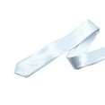 thumbnail image 5 of Fashionable Zippered Neck Tie in Classical Solid Color for Wedding Parties and Everyday Wear White Silk Pre Tied Necktie, 5 of 8