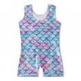 thumbnail image 5 of SILVERCELL Leotards for Girls Gymnastics with Shorts Unicorn Mermaid Dance Unitards Biketards with Headband 3-10 Years, 5 of 7