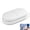 white, variant on Small Pill Cutter and Splitter with Storage, Stainless Steel Blade for Large or Small Pills, V-Shaped Grip for Accurate Cutting, Portable Travel Medication Splitter for Purse Pocket
