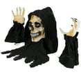 thumbnail image 4 of Northlight LED Lighted Grim Reaper with Sound Outdoor Halloween Decoration - 8", 4 of 6