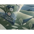thumbnail image 4 of Ambesonne Boho Nature Quilted Bedspread Set 3 Pcs, Mountains Flowers Path, King Size, Slate Blue Reseda Green, 4 of 5