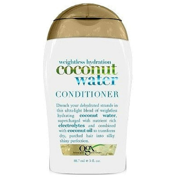 OGX Weightless Hydration Coconut Water Conditioner, 3 Fluid Ounce