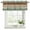 Green, variant on Vintage Brown Wood Curtain Valances for Windows, Kitchen Valance Window Treatments Panel 2 Pack, Farmhouse Wooden Plank Rustic Rod Pocket Short Curtains for Bathroom Bedroom 60 x 18 Inch