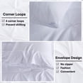 thumbnail image 5 of Juego de edredón Andency White King Size Plicat, 3 piezas, 5 of 5