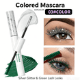 thumbnail image 5 of SDOHIG Purple Diamond Flash Mascara, Shiny Glitter Effect, Colorful Sparkle Lashes, Long-Lasting, Adds Dazzling Shine, Festival Look, 5ml, 5 of 7