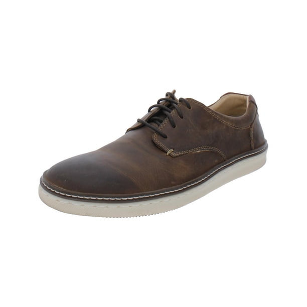Like New Johnstone & Murphy McGuffey Tan Oiled Full Grain Leather Derby Sneaker Johnston & Murphy McGuffey Plain Toe Sneakers - Mens Large  main image 2