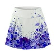 thumbnail image 3 of Mlqidk Women's Tennis Golf Skirts Built-In Shorts High Waist Tennis Skirts Butterfly Print Casual Athletic Golf Skorts,Light Purple XL, 3 of 5