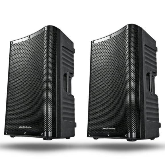 Kit 2 Piezas Sistema de Audio Profesional Amplificado 15" Audiobahn ULTRA15 | Sonido Estéreo de Alta Potencia "Plug & Play" para Eventos y DJ