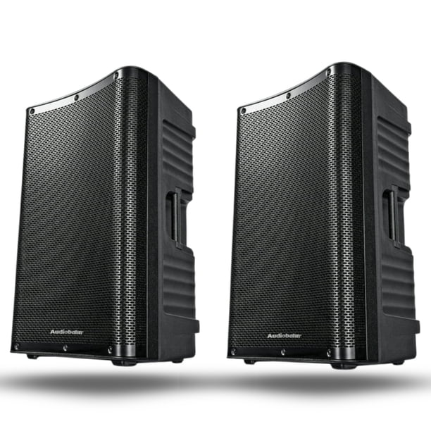 Kit 2 Piezas Sistema de Audio Profesional Amplificado 15" Audiobahn ULTRA15 | Sonido Estéreo de Alta Potencia "Plug & Play" para Eventos y DJ