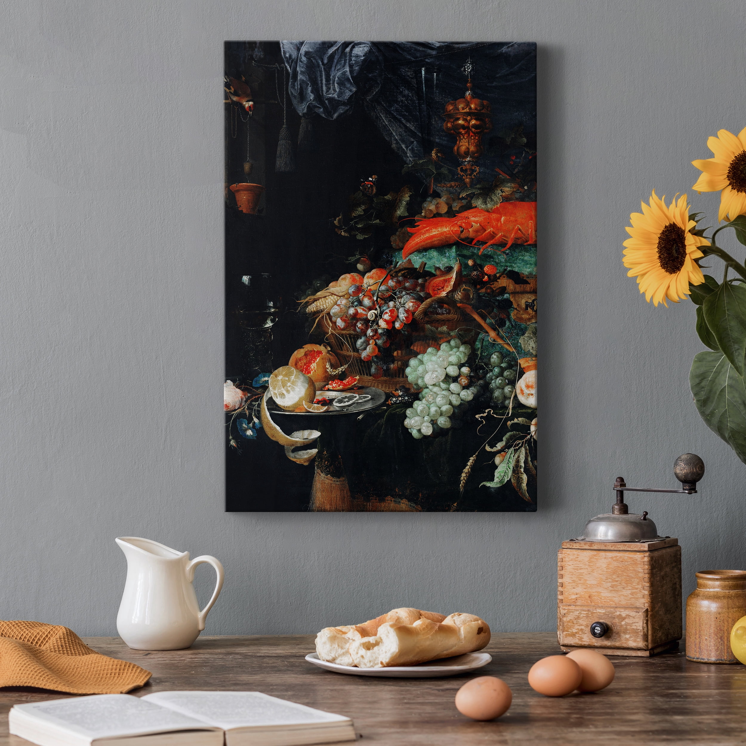 Fruits and Lobster Premium Gallery Wrapped Canvas - Ready to Hang - 18 x 27