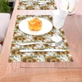 thumbnail image 5 of XMXT 1 Pcs Woven Placemats, Flowers Sunflowers Design Stain Resistant Anti-Skid Placemat for Kitchen Table, 12 x 18 inches, 5 of 6