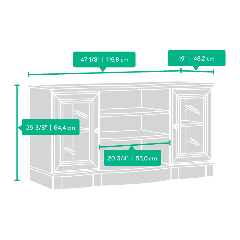 Sauder Regent Place TV Stand for TVs up to 50