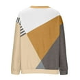thumbnail image 5 of Ashirexll Oversized Sweatshirt for Women, Fall Sweatshirts for Women, Fashion Matching Color Pattern Long Sleeve Zipper V-neck Sweatshirt, 5 of 6