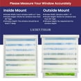 thumbnail image 2 of Lauren Taylor Cordless Zebra Blinds for Windows - 100% Polyester Pull Down Roller Shades for Windows (White, 78" W x 84" H), 2 of 7