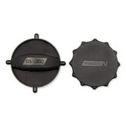 Camco 39934 Plastic RV Replacement Sewer Hose Storage Caps, Black