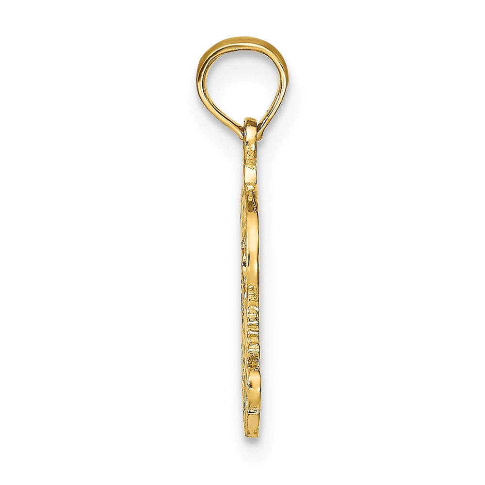 Finest Gold 10K Pisces Zodiac Charm