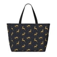 thumbnail image 2 of Disketp Christmas Deers Bolsa de Playa de Gran Capacidad, Bolso Impermeable y a Prueba de Arena para Mujer, Ideal para Playa, Piscina y Natación, 2 of 7