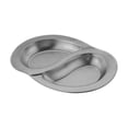 thumbnail image 2 of Baoblaze Stainless Steel Divided Plate Compact Serving Dish for Birthday Home Kitchen L, 2 of 8
