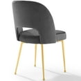 thumbnail image 4 of Modway Rouse Dining Room Side Chair in Charcoal, 4 of 7