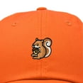 thumbnail image 2 of Dalix Squirrel Embroidered Cotton Dad Hat Casual Adjustable Baseball Cap for Nature and Animal Lovers Womens in Orange, 2 of 5