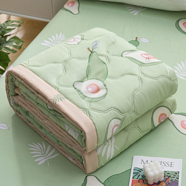 Summer Cotton Quilt Thin Duvet Insert Cool Blankets for Childs Adults Airconditioning Comforter
